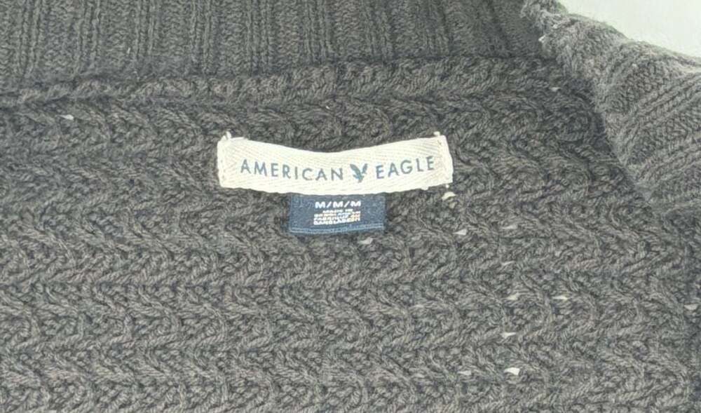 American Eagle Waffle Knit Open Front Cardigan Size M - Picture 2 of 5